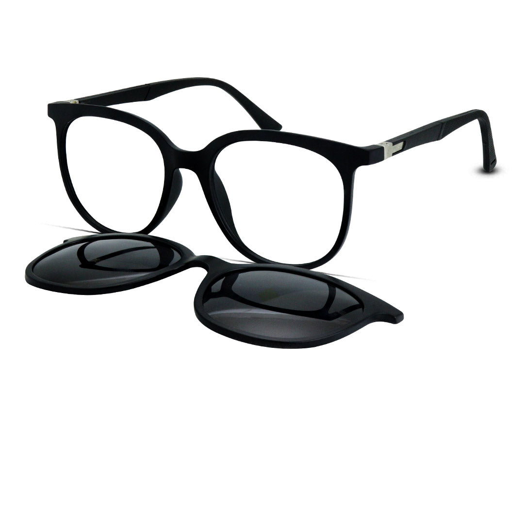 Semi Round Clip-on Unisex Eyeglasses