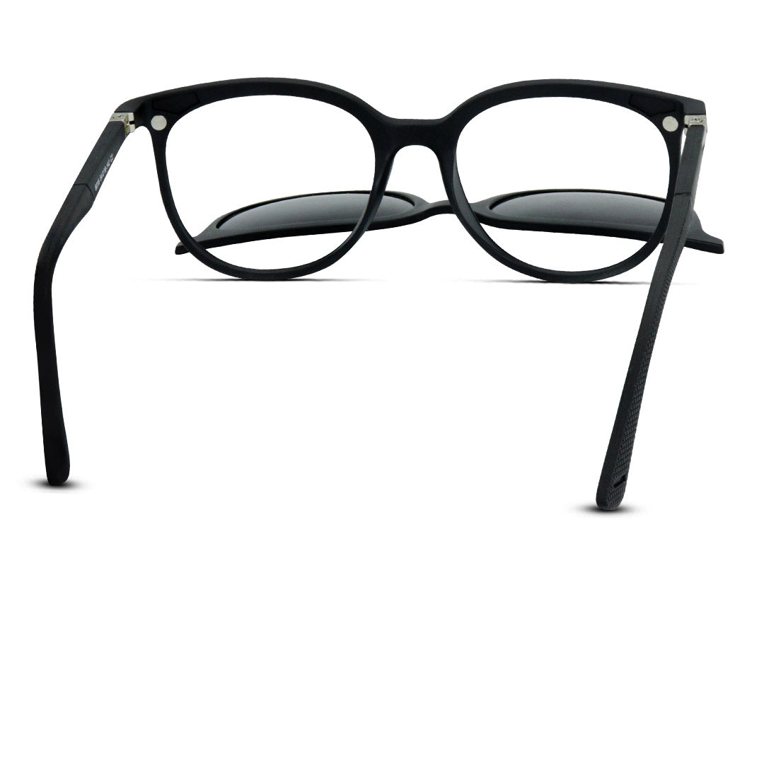 Semi Round Clip-on Unisex Eyeglasses