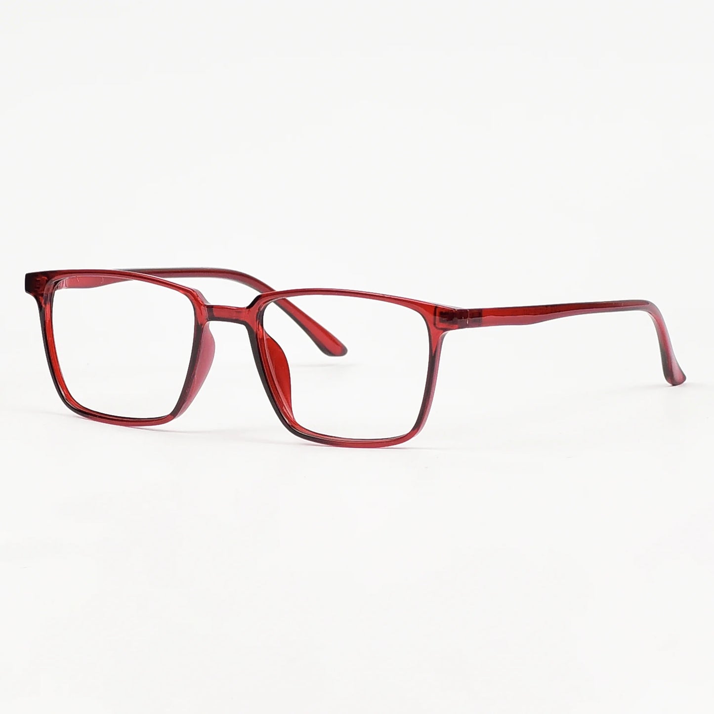 Classic Rectangular Plastic Eye Glasses For Men-Women