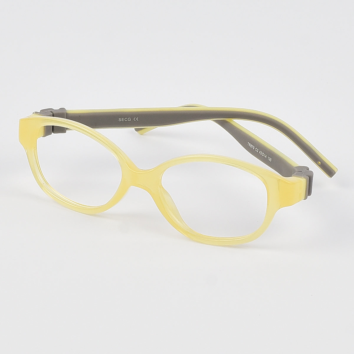 Children Glasses Size 43 No Screw Flexible Silicone Bendable Optical Frame Kids Eyeglasses Boys Girls For Ages 2-3Yrs