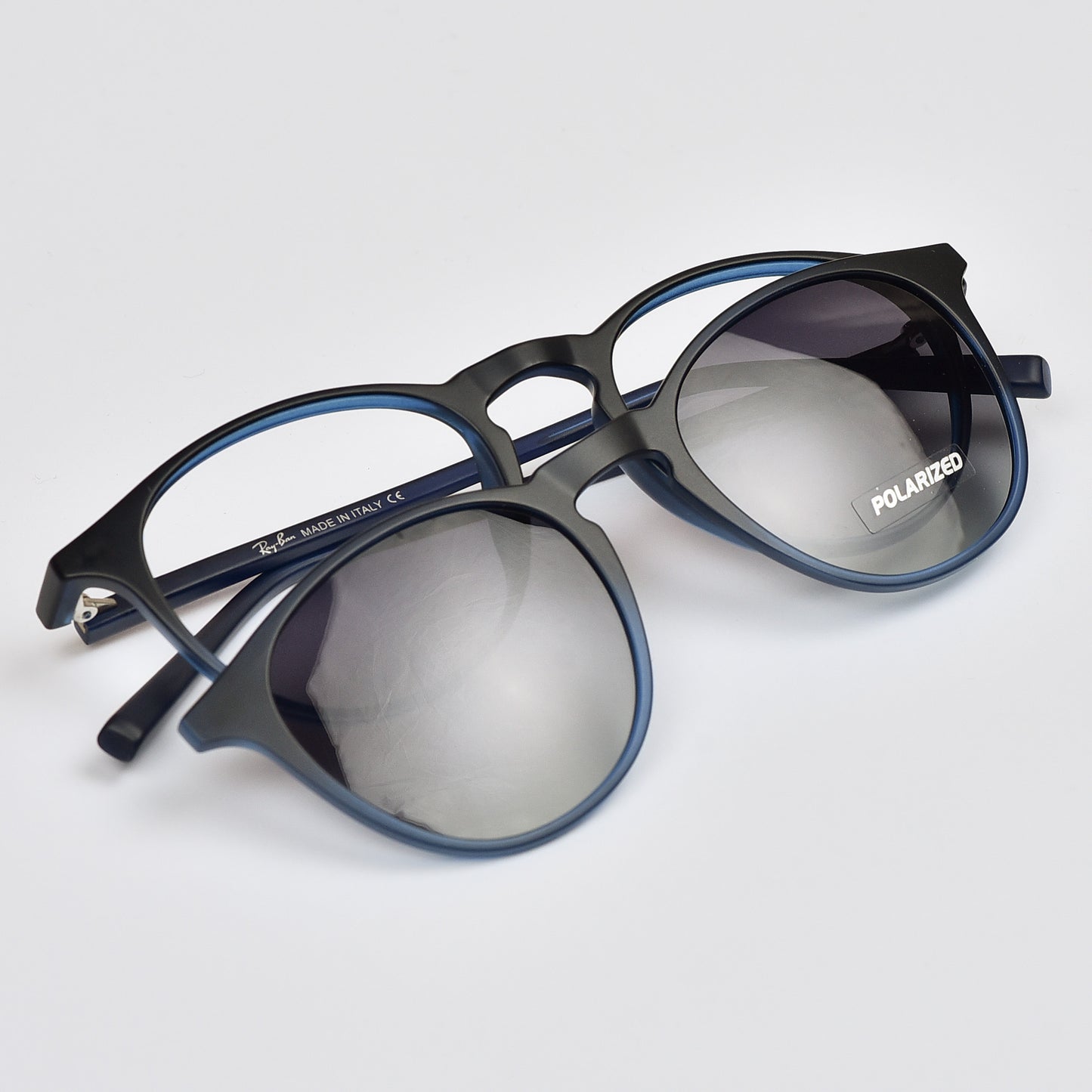 Mid Night Round Snap Clip-on Unisex Eyeglasses