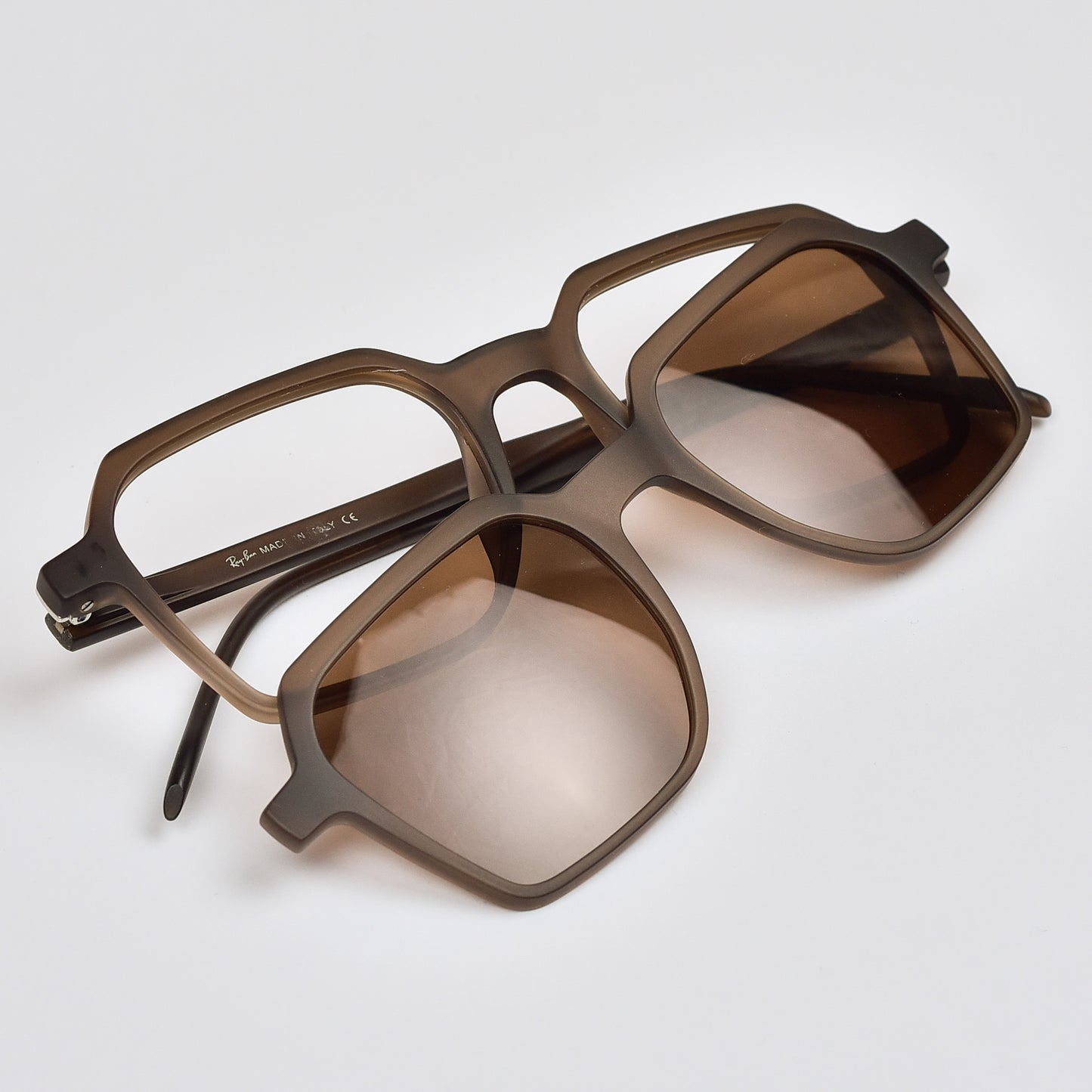 2 in 1 Magnetic Detachable / Clip-on Unisex  Square Eyeglasses