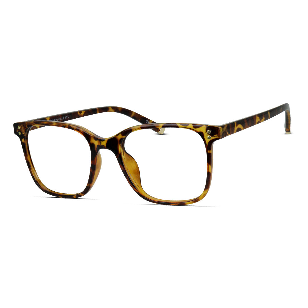 Square Plastic Unisex Eyeglasses