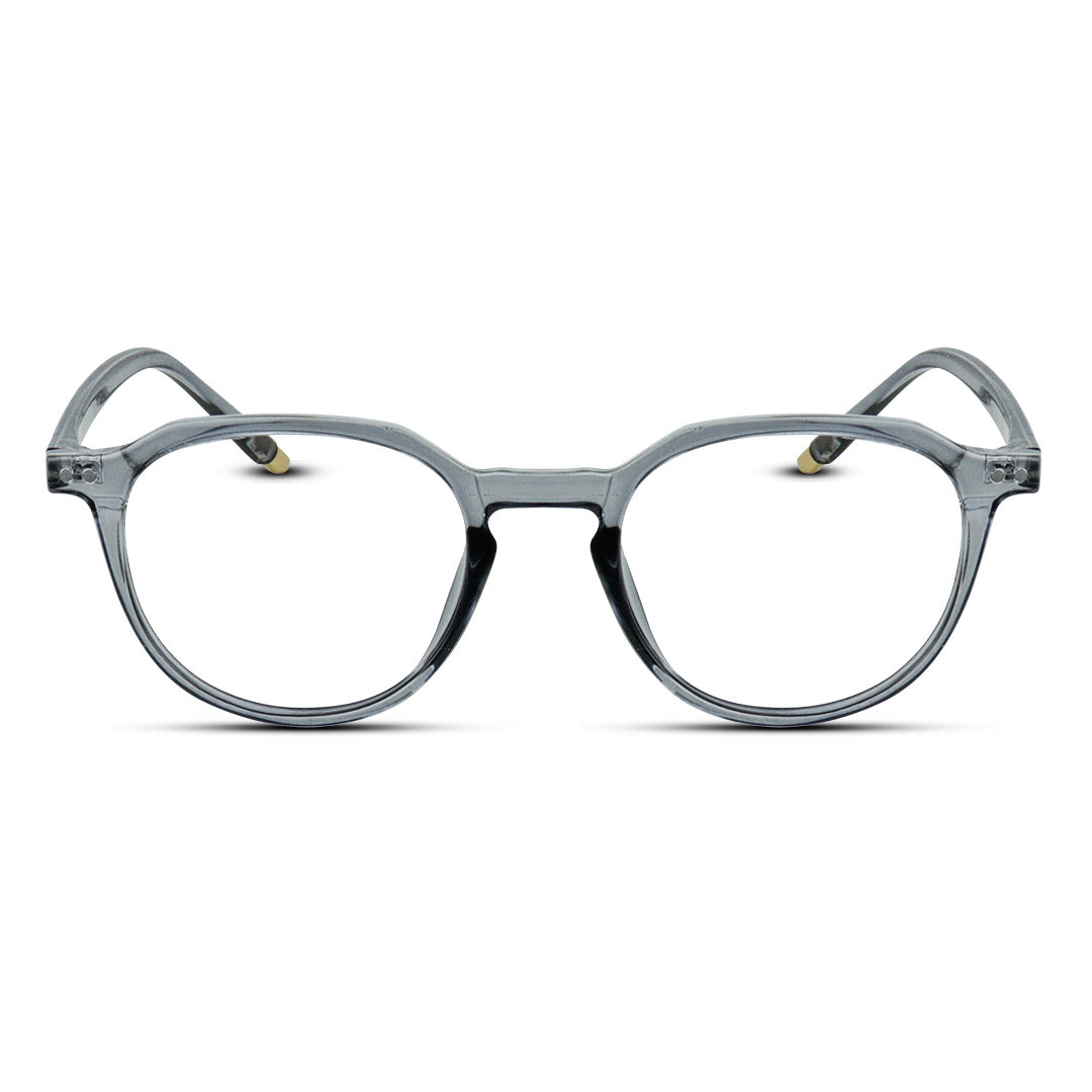 Hexagon Plastic Medium Unisex Eyeglasses