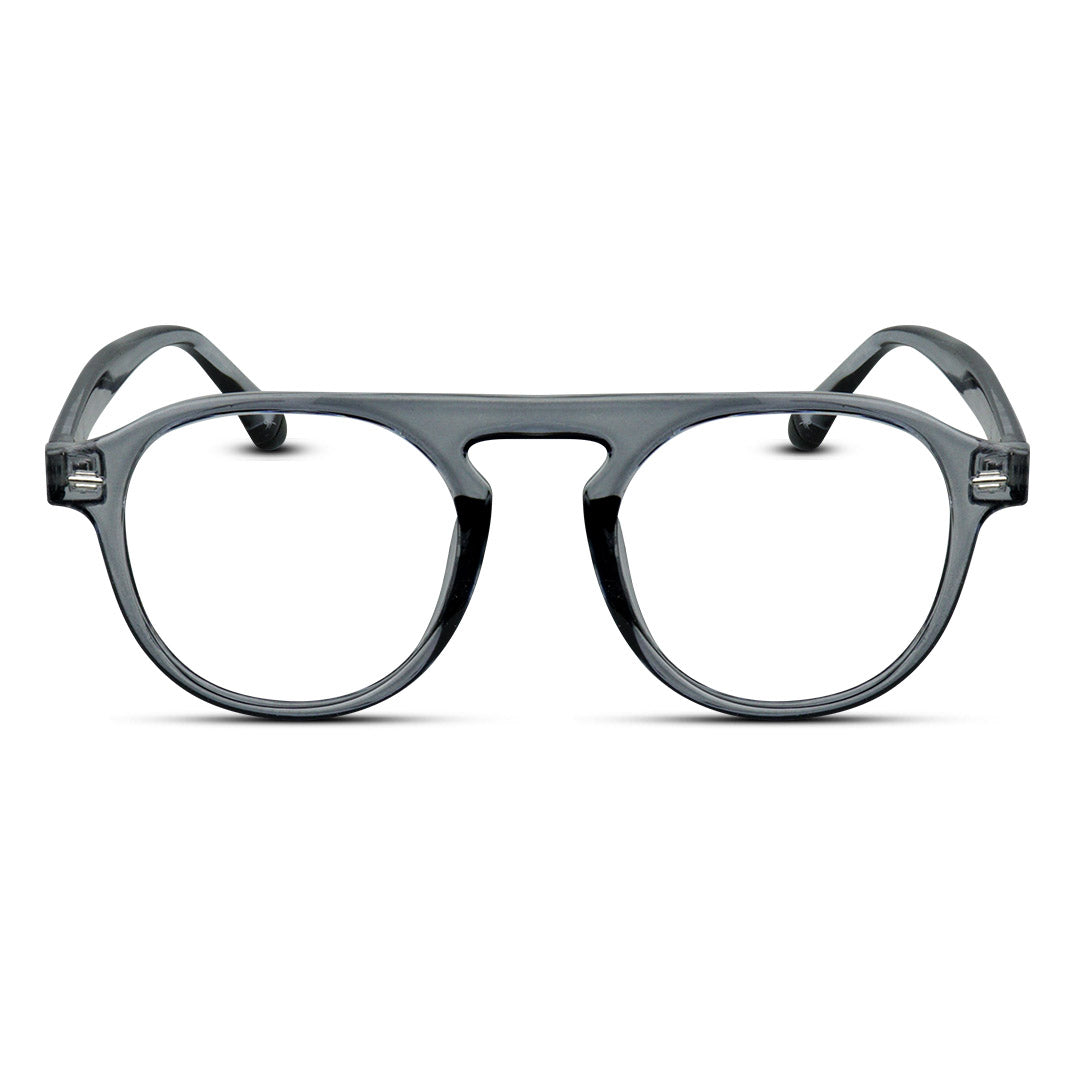 Round Aviator Plastic Medium Men's Eyeglasses