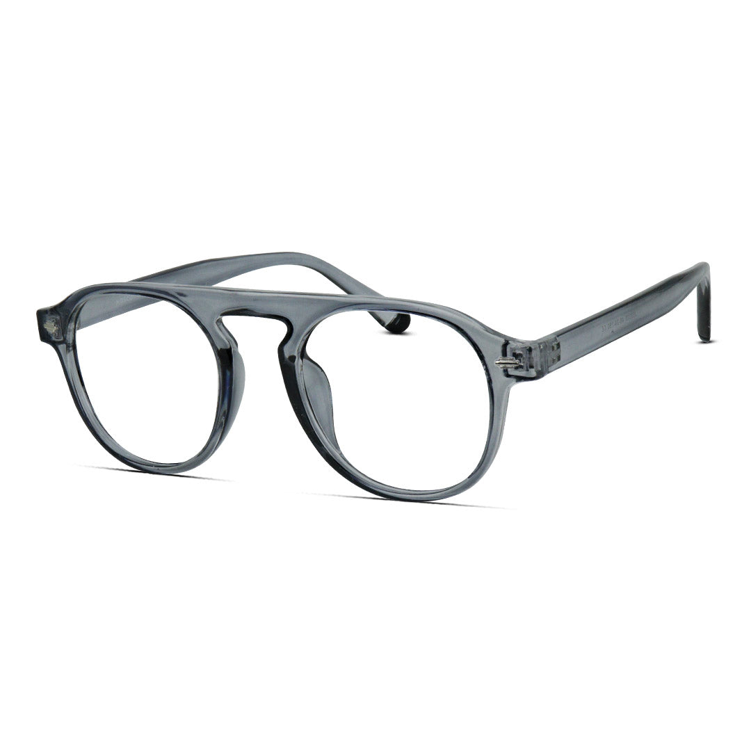 Round Aviator Plastic Medium Men's Eyeglasses