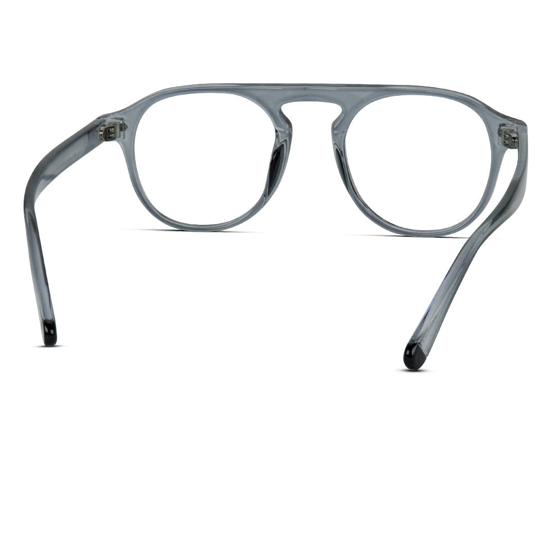 Round Aviator Plastic Medium Men's Eyeglasses