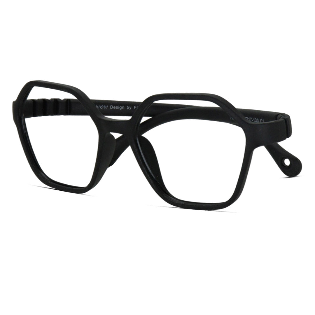 Hexagonal TR Flexible Kid's Eyeglasses