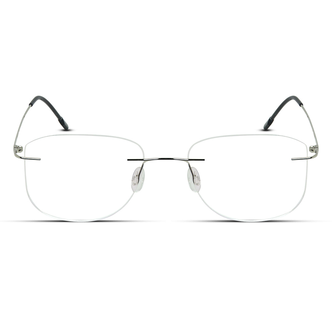 Rimless Thin Metal Medium Men/Women Eyeglasses