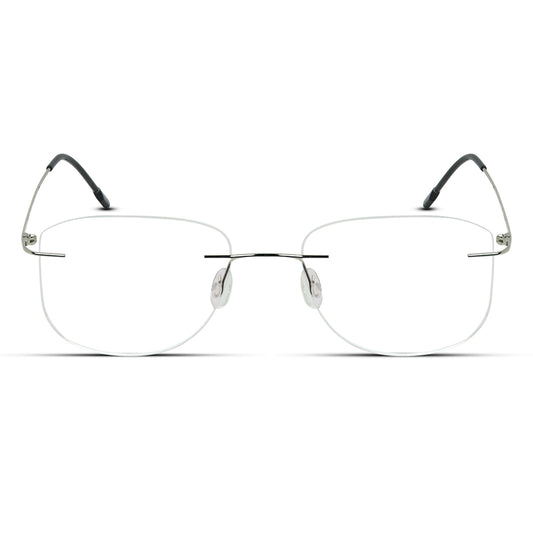Rimless Thin Metal Medium Men/Women Eyeglasses