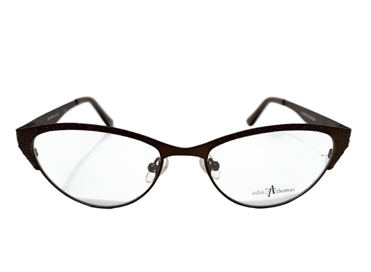 Adin Thomas AT-304 Coffee Brown Full Rim Eyeglasses