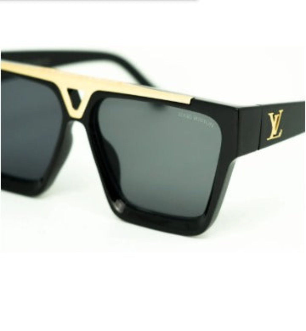 Evidence Sun Glass In Black with Gold