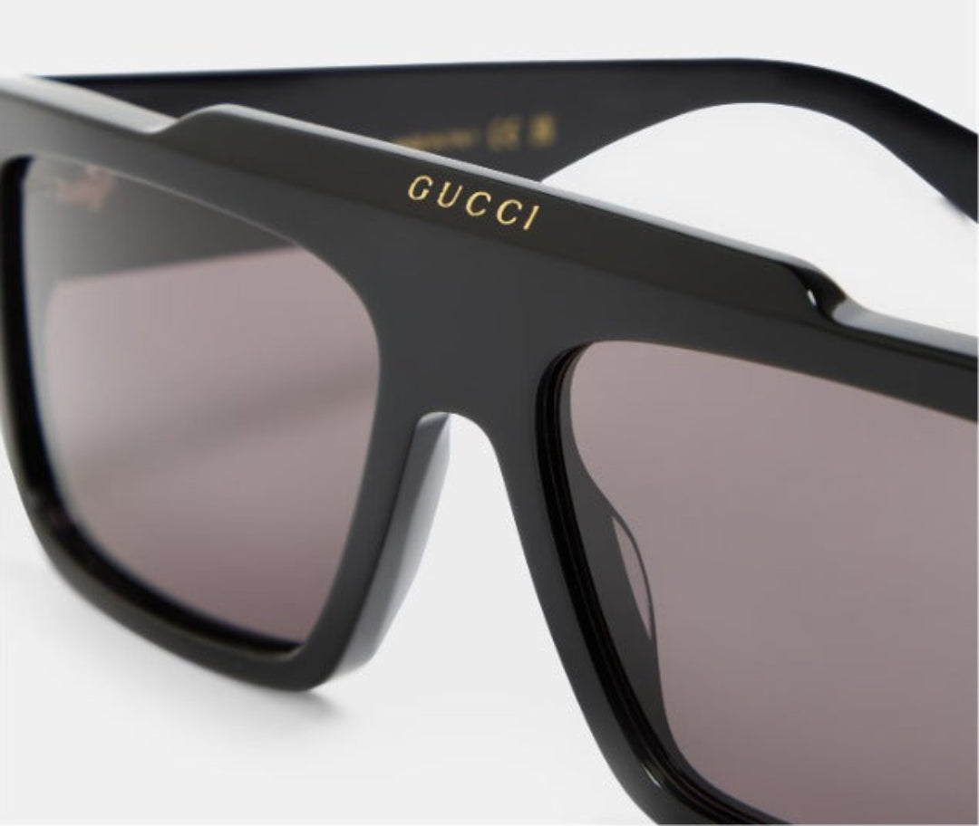 Logo Print Rectangle-Frame Sunglasses