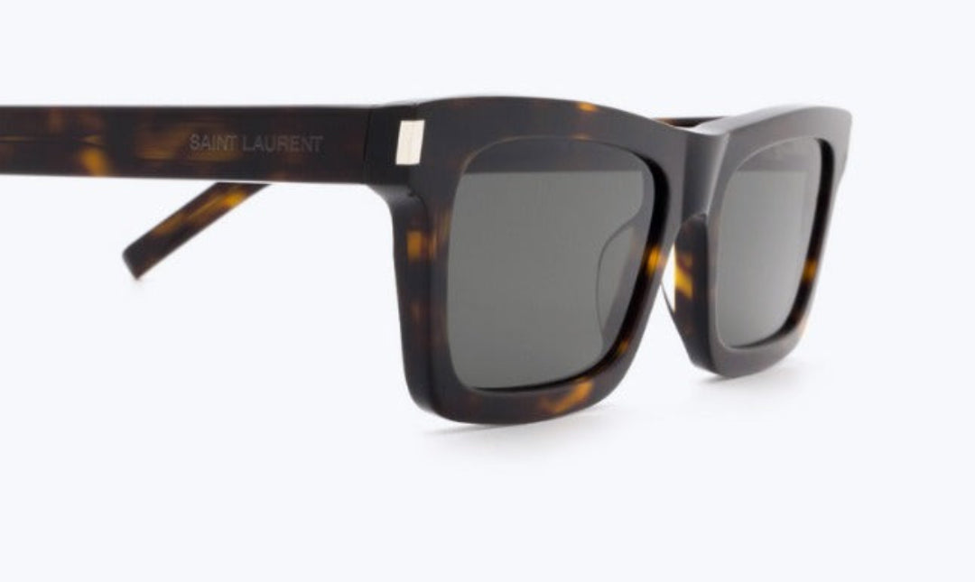 Saint Laurent SL 461 BETTY Sunglasses with rectangular acetate frame & nylon lenses.