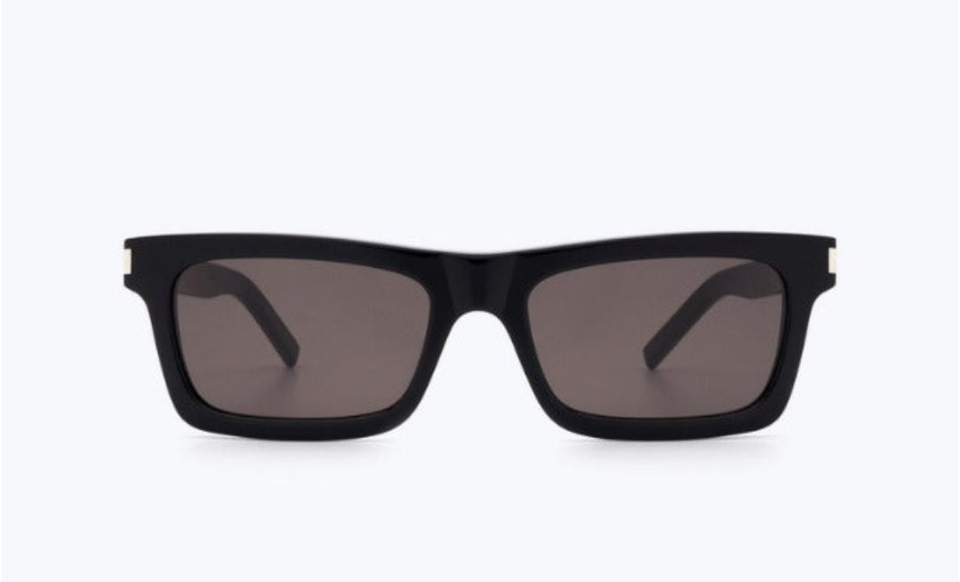 Saint Laurent SL 461 BETTY Sunglasses with rectangular acetate frame & nylon lenses.