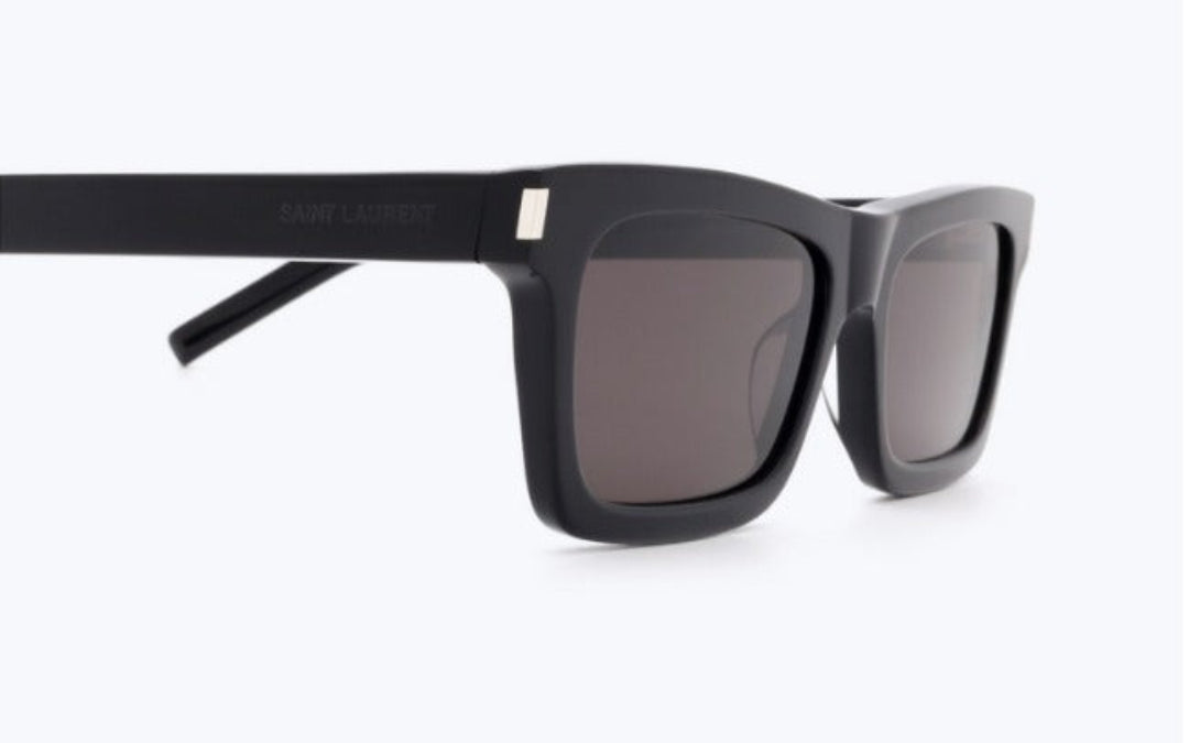 Saint Laurent SL 461 BETTY Sunglasses with rectangular acetate frame & nylon lenses.