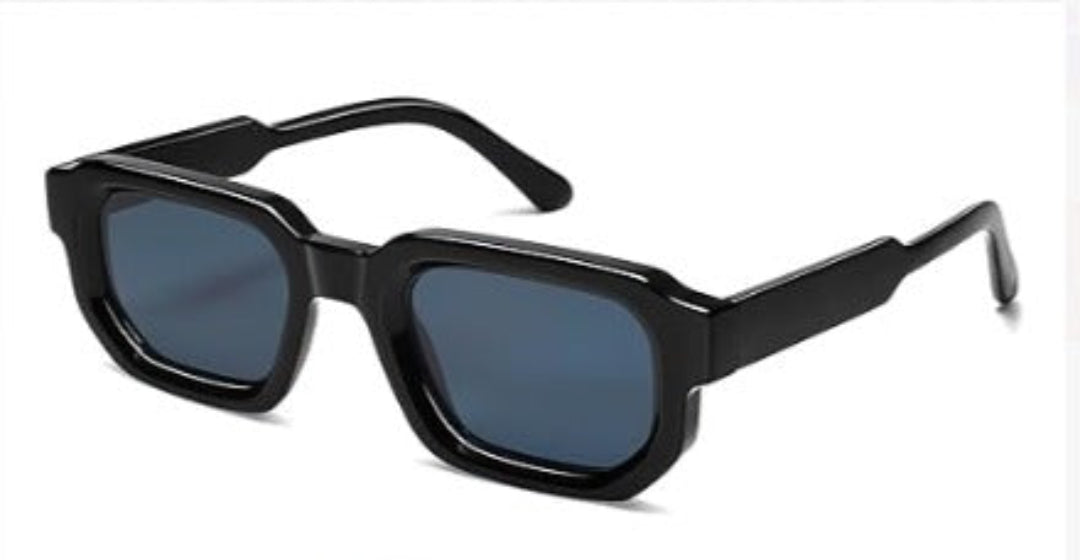 Trendy Thick Rectangular Sun Glasses