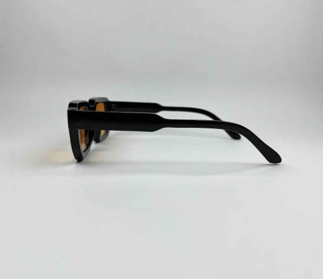 Trendy Thick Rectangular Sun Glasses