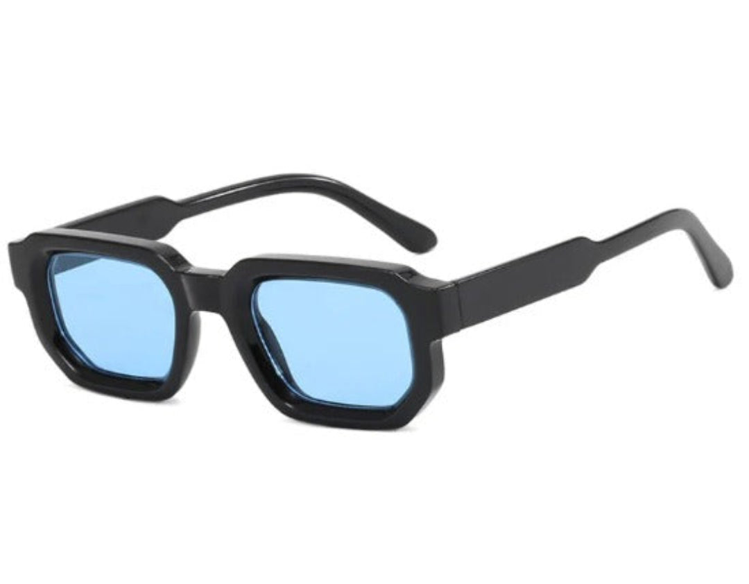 Trendy Thick Rectangular Sun Glasses