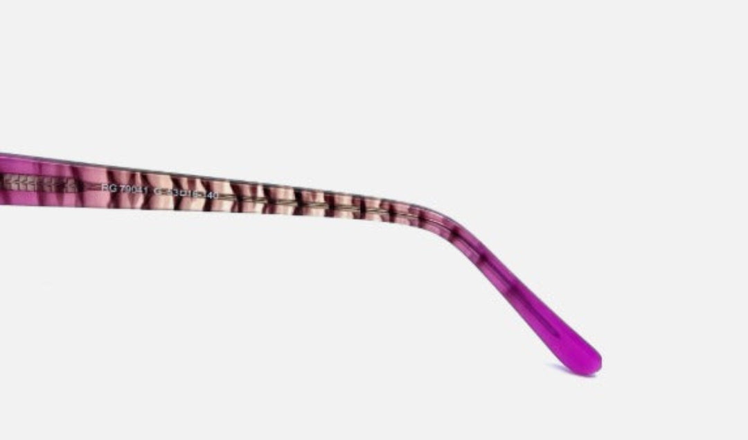 Romeo Gigli Eyeglasses Pink Rectangular Full Rim Frame