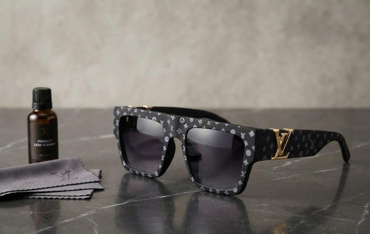 Clash Square Sunglasses featuring a Monogram Pattern