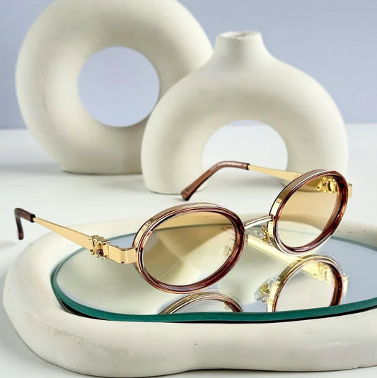 Vintage Oval Sun Glasses