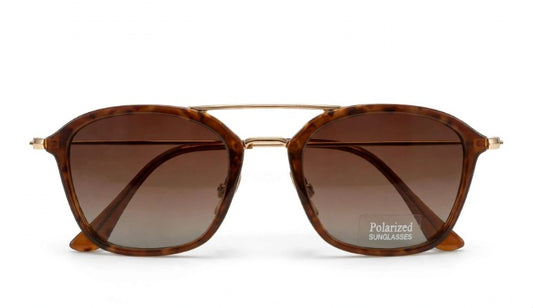 Mix & Match Double Bridge Square Aviator Polarized Sun Glass
