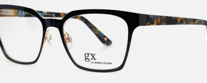 GWEN STEFFANI Navy Women's Square Full Rim Eyeglasses