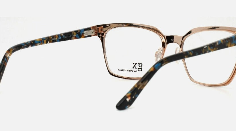 GWEN STEFFANI Navy Women's Square Full Rim Eyeglasses