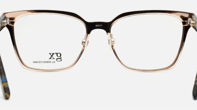 GWEN STEFFANI Navy Women's Square Full Rim Eyeglasses