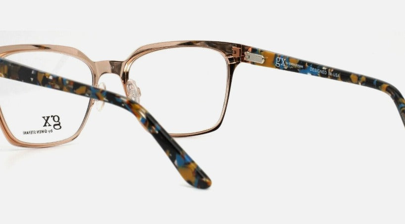 GWEN STEFFANI Navy Women's Square Full Rim Eyeglasses
