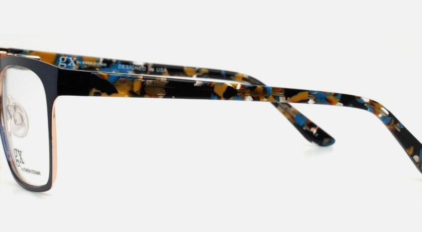 GWEN STEFFANI Navy Women's Square Full Rim Eyeglasses