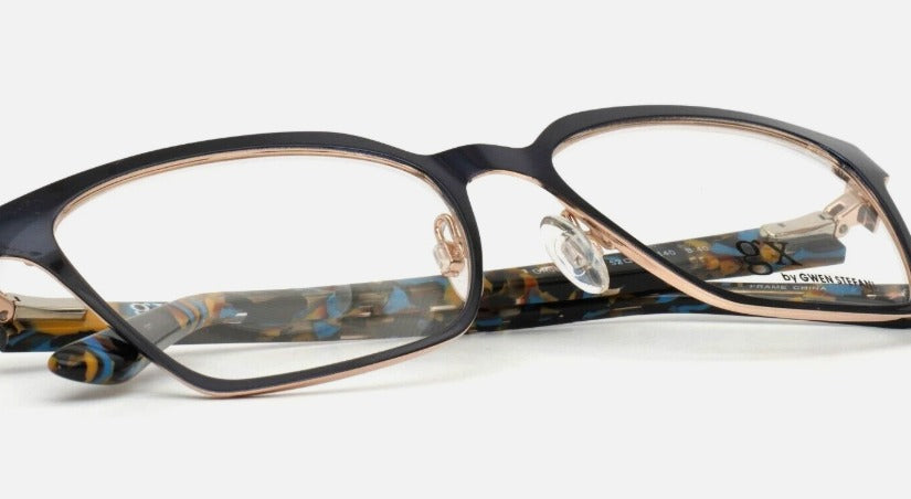 GWEN STEFFANI Navy Women's Square Full Rim Eyeglasses