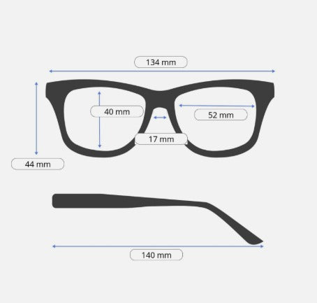 GWEN STEFFANI Navy Women's Square Full Rim Eyeglasses
