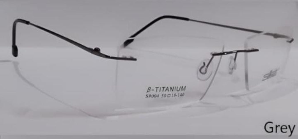 Rimless Thin Metal Medium Men/Women Eyeglasses