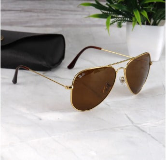 Aviator - Metal - Unisex - Sunglasses (Glass)