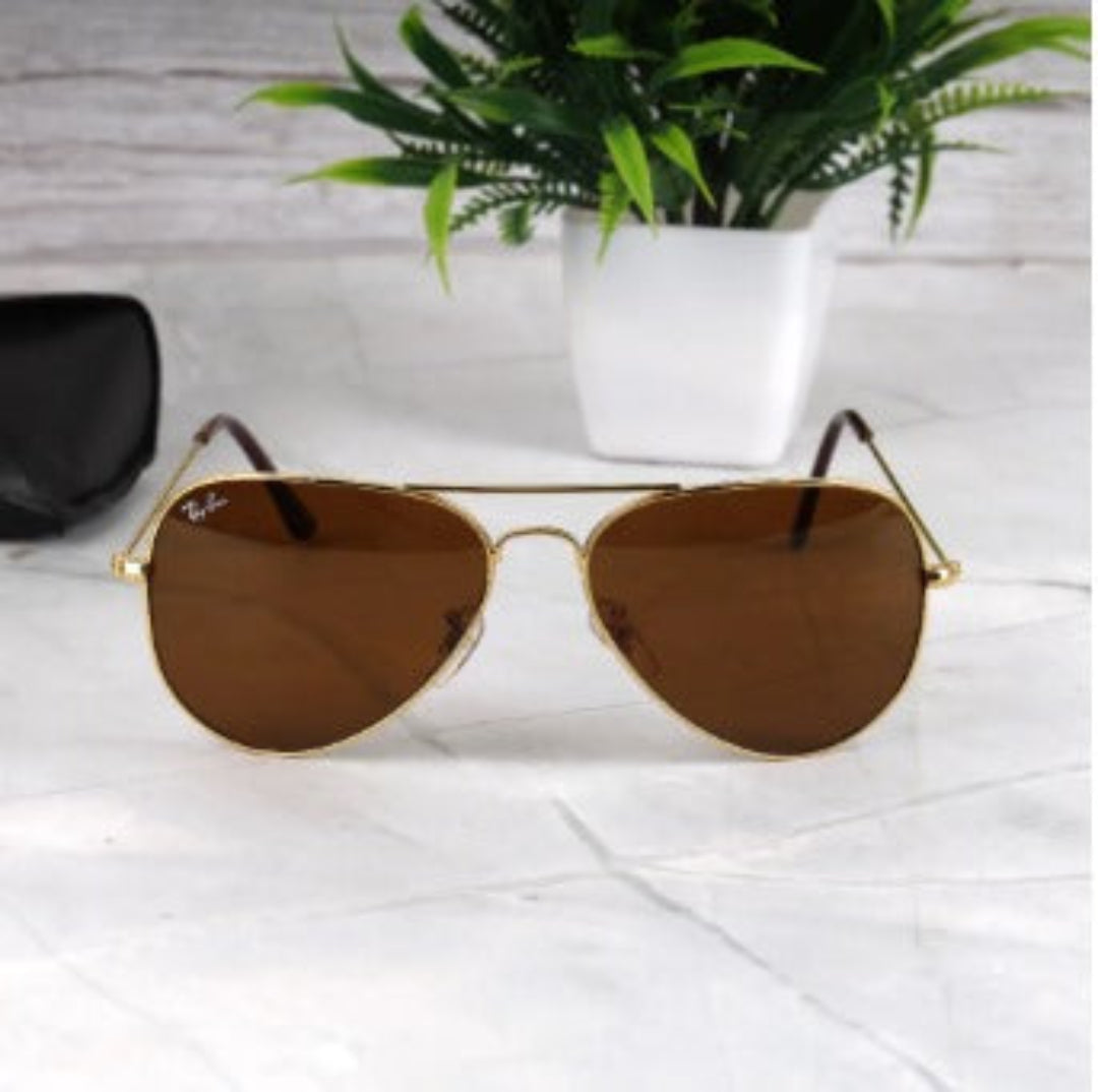 Aviator - Metal - Unisex - Sunglasses (Glass)