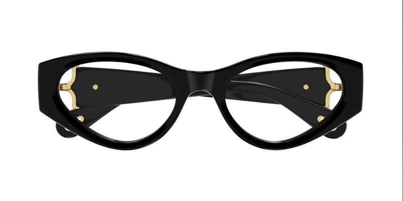 Cat-Eye Sunglasses feature a Signature Gold Metal Detail at the Hinges
