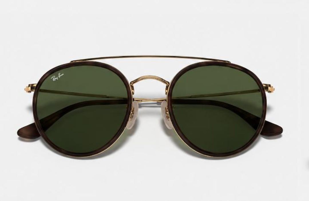 RB3647N ROUND DOUBLE BRIDGE Sunglasses for Men & Women