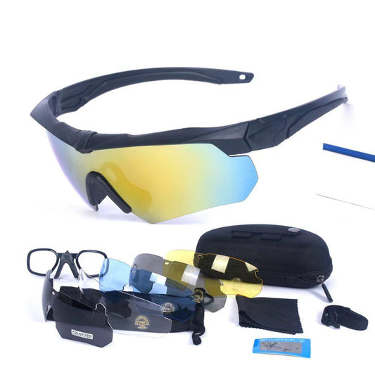 5 in 1 Windproof Sports Glasses with Prescription