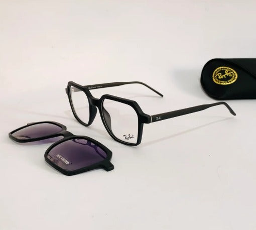 2 in 1 Magnetic Detachable / Clip-on Unisex  Square Eyeglasses