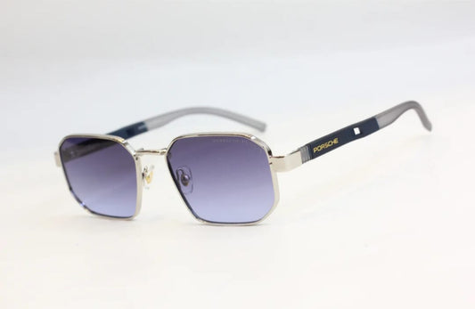 Metal Rectangle Hexagonal Sunglasses