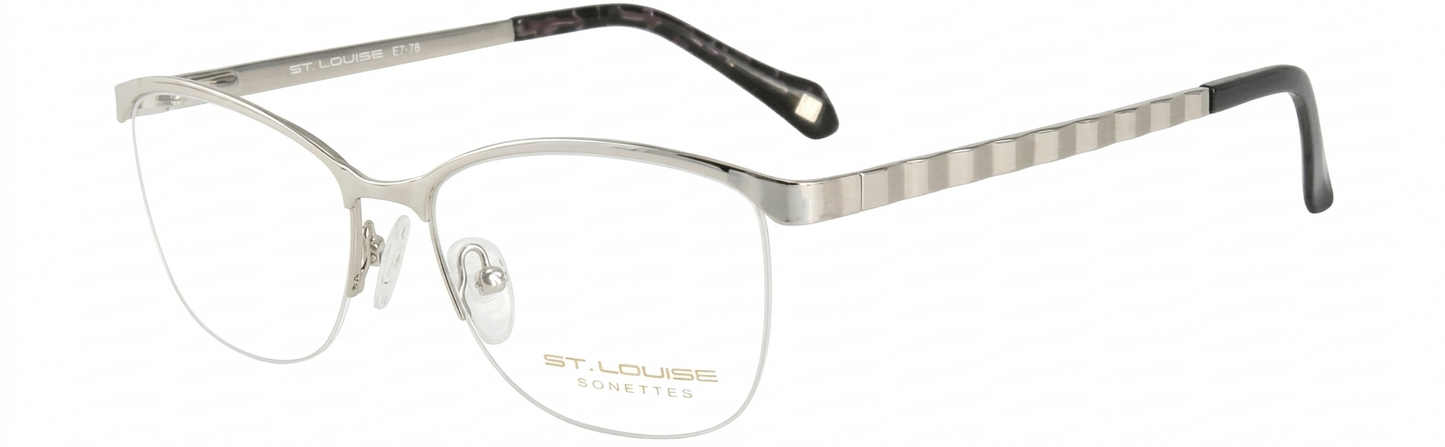 St. Louise SR1234 C02 Uni Sex Half Rim Less Eye Glasses