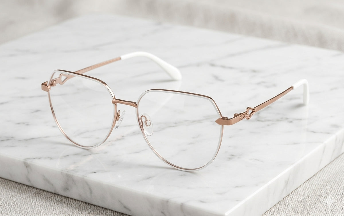 QUAY - MAIN CHARACTER - Eye glasses - Rose Gold- For Women