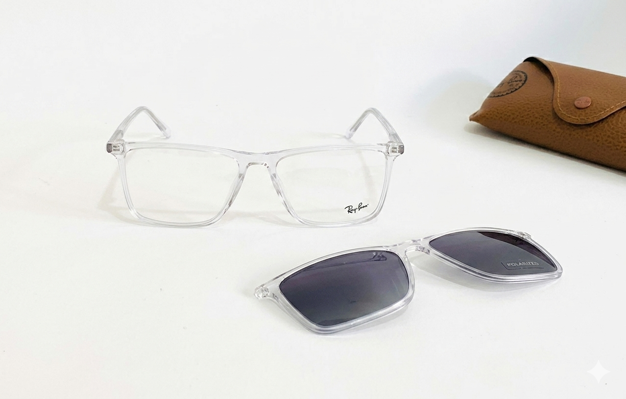 2 in 1 Clip On Eye Glasses RX-7082