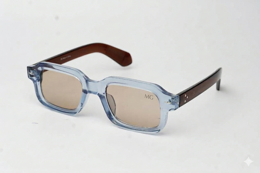 Vintage Rectangular Flat Top Retro Fashion Glasses For Men - Women