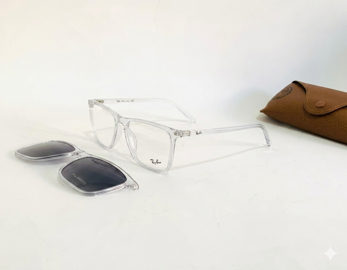 2 in 1 Clip On Eye Glasses RX-7082