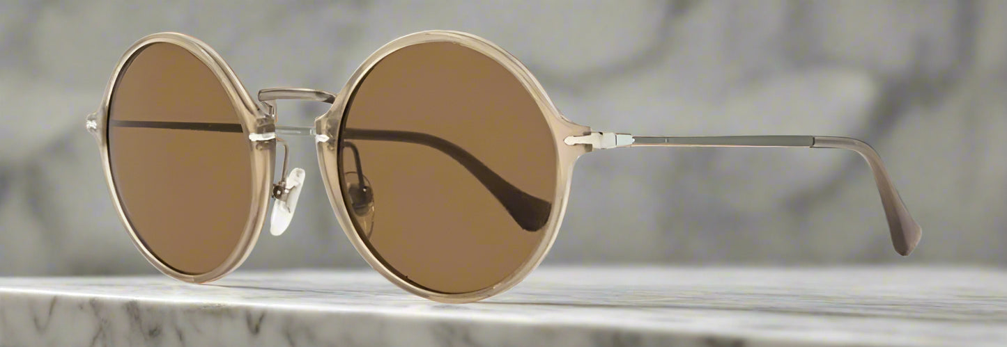 Persol Round Sunglasses Beige 3091