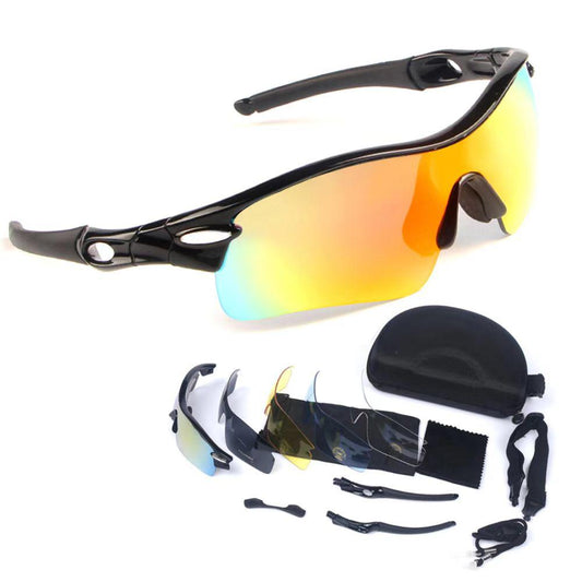 5 in 1 Windproof Sports Glasses with Prescription